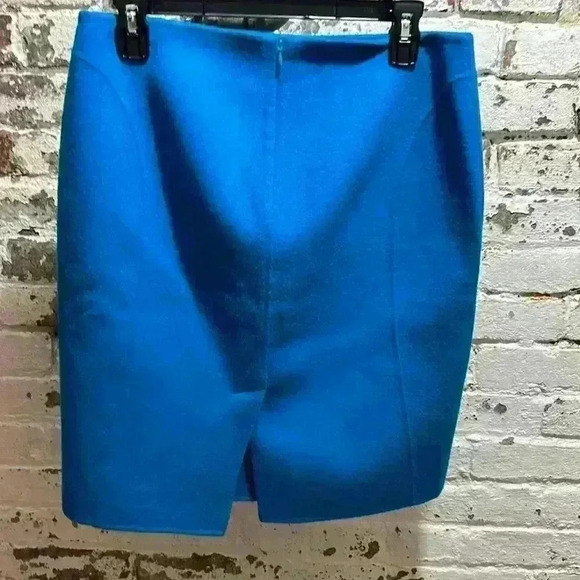 Talbots turquoise wool skirt size 8 petite - Picture 2 of 5